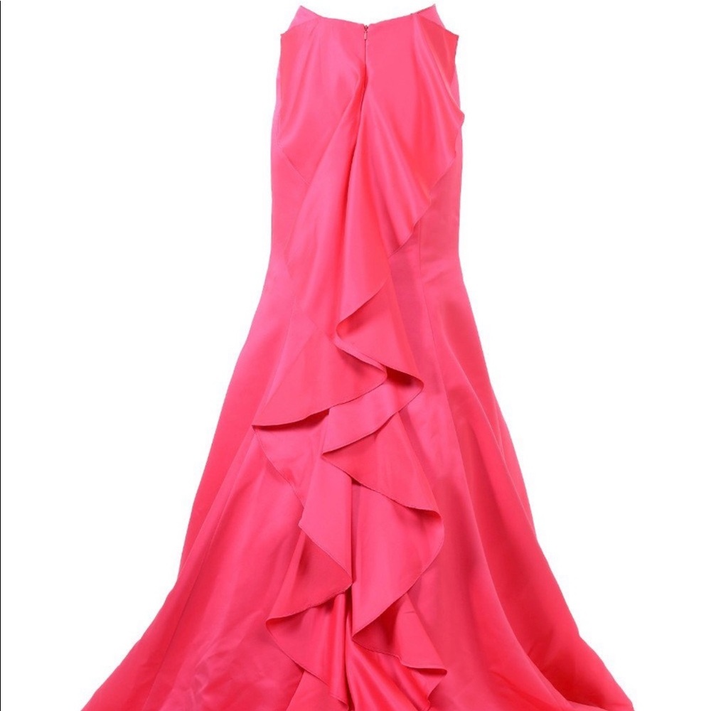 pink and white sequin 2 piece mermaid prom dress - Picture 3 of 5